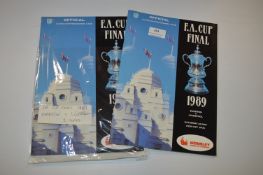 Two Copies of Everton vs Liverpool 1989 Programmes