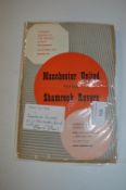 Man United vs Shamrock Rovers European Cup Preliminary Round 2nd Leg 1957