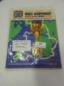 1966 World Cup Group Games Program