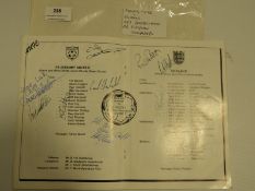 Aylesbury United vs England 1988 (Game played before the 1988 World Cup Finals)