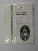 Knocker Norton Benefit Match Programme