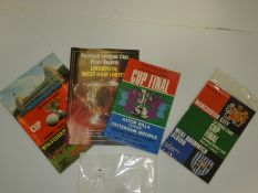 Football League Cup Final Programmes 1971, '81, '74 & '70
