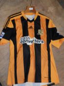 Hull City Premier League Home Shirt with Cash Convertors Sponsor Size: Large