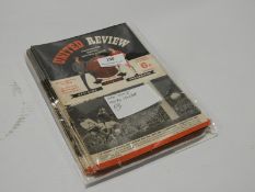 Twenty Three Assorted 1965-66 & 1966-67 Seasons Manchester United Programmes