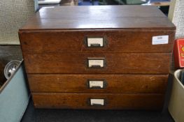 Vintage Oak Stationery Drawers