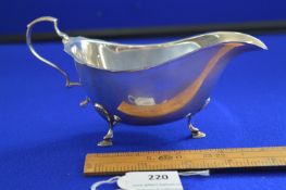 Silver Sauce Boat - Birmingham 1961, approx 87g