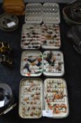 Four Aluminium Fly Cases by Wheatley and Contents