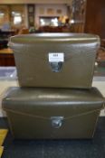 Two Vintage Leitz Leather Camera Cases