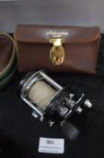 Ambassadeur 6000c Fishing Reel by Abu Sweden in Original Leather Case
