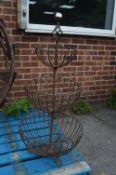 Wrought Iron Triple Garden Planter