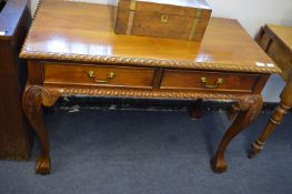 Carved Side Table on Ball & Claw Feet