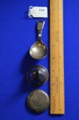 Three Hallmarked Silver Items;