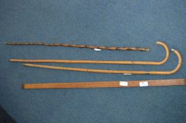 Walking Sticks, Rule, etc.