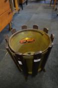 Teak & Brass Coal Bucket by Heatwave