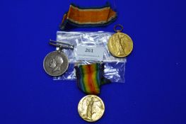 Pair of WWI Vict Plus War Durham LT Victoria Leicester Regiment