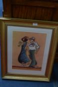 Gilt Framed Original Pastel by Peter Bell (Hull Artist)