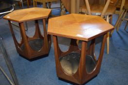 Two G-Plan Hexagonal Coffee Tables