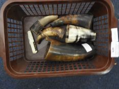 Horn Drinking Vessels and Powder Flasks