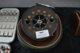 Aerial Fishing Reel by Allcocks Redditch with Original Case