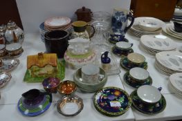 Assorted Pottery & Glass Including Carlton Ware, etc.