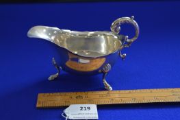 Silver Sauce Boat - Birmingham 1937, approx 77g