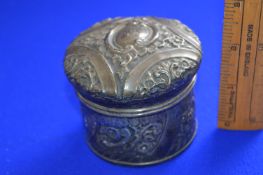 Silver Gilt Powder Puff - Hallmarked Birmingham 1902, approx 86g gross