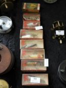 Eight Heddon River Runt Lures in Original Boxes