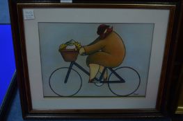 Framed Original Pastel by Peter Bell (Hull Artist)