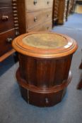 Victorian Mahogany Library Stool Combined with a Commode