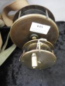 Two Brass Fishing Reels