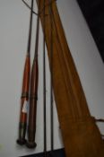 Two Northern Brooke Fishing Rods made by W.J. Cummins of Bishop Auckland