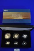 Royal Mint Britannia Six Coin Silver Proof Set 2019