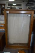 Victorian Oak Display Cabinet