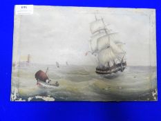 Oil on Board by G. King - Maritime Scene