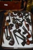 Tray Lot of Old Pipes