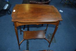 Inlaid Mahogany Side Table