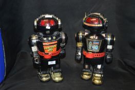 Pair of Robotron RT2 Toy Robots