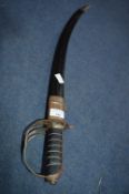Cavalry Saber in Black Leather Sheath