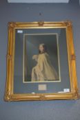 Gilt Framed Baxter Print - The Bridesmaid