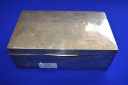 Hallmarked Silver Cigarette Box Engraved 
