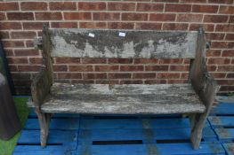 Wooden Garden Bench (Weather Worn)