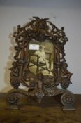 Ornate Cast Iron Photo Frame with Cherubs