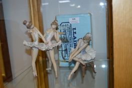 Three Lladro Figurines of Ballet Dancers