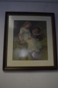Framed Pears Print - Boy & Girl