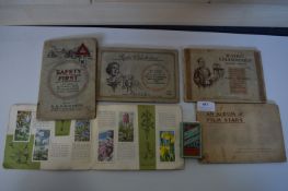 Five Albums of Cigarette Cards Including Radio Celebrities and Film Stars