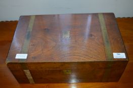 Victorian Brass Bound Writing Slope