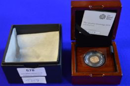 Royal Mint Quarter Sovereign 2018 Gold Proof Coin