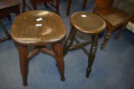 Two Country Stools
