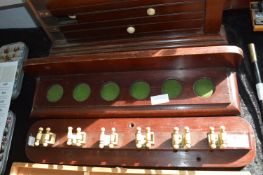 Mahogany Two Part Snooker Cue Stand