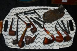 Tray Lot of Old Pipes